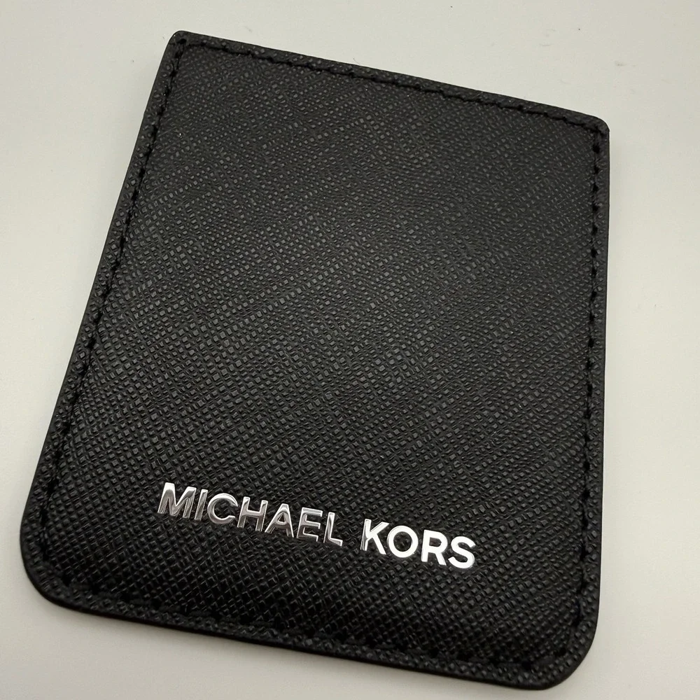 Michael Kors Phone Pocket Sticker with Adhesive Backing - Black